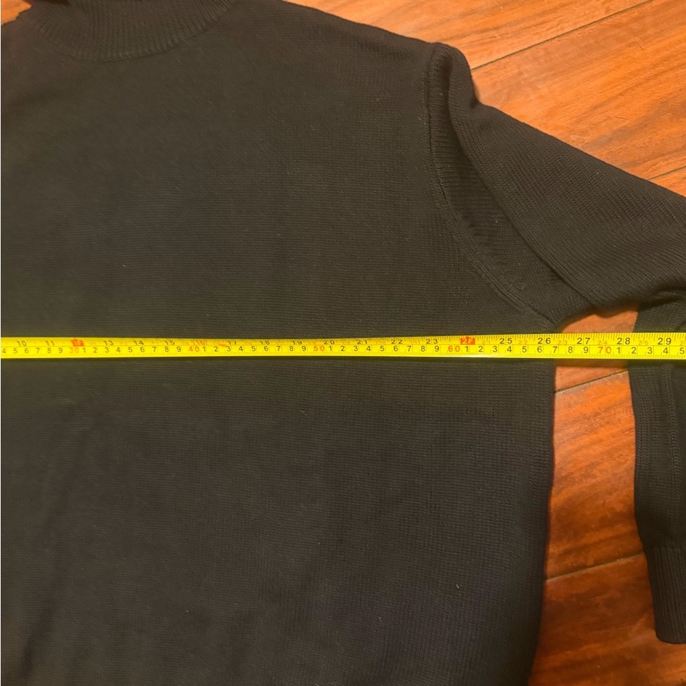 Ali Golden Relaxed Black Turtleneck Sweater - Picture 8 of 12